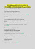 ISOM Exam UPDATED ACTUAL  QUESTIONS AND CORRECT ANSWERS