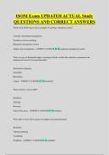 ISOM Exam UPDATED ACTUAL Study  QUESTIONS AND CORRECT ANSWERS