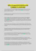 HPA 2 Exam QUESTIONS AND  CORRECT ANSWERS