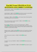 Wgu D637 Exam UPDATED ACTUAL  QUESTIONS AND CORRECT ANSWERS