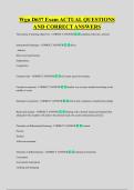 Wgu D637 Exam ACTUAL QUESTIONS  AND CORRECT ANSWERS