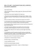 BIOL 373 UNIT 1 QUIZ QUESTIONS WITH VERIFIED ACCURATE ANSWERS