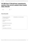 OM 300 Exam 2 Chilcutt Exam comprehensive questions fully solved & updated &lpar;Latest Update 2026&rpar; UPDATE&excl;&excl;