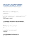 CAL REGIONAL MIDTERM PHLEBOTOMY QUESTIONS AND CORRECT ANSWERS&vert; LATEST UPDATE 2026&sol;2027