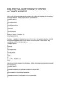 BIOL 373 FINAL QUESTIONS WITH VERIFIED ACCURATE ANSWERS