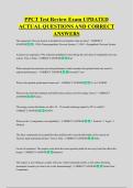 PPCT Test Review Exam UPDATED  ACTUAL QUESTIONS AND CORRECT  ANSWERS