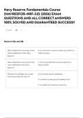 Navy Reserve Fundamentals Course &lpar;NAVRESFOR-NRF-3&period;0&rpar; &lpar;2026&rpar; EXAM QUESTIONS AND ALL CORRECT ANSWERS 100&percnt; SOLVED AND GUARANTEED SUCCESS&excl;&excl;