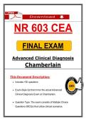 NR 603 CEA Final Exam Bundle &ndash; &lpar;2 Exam Sets Included&rpar; Chamberlain 