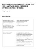 tf-cbt cert exam COMPREHENSIVE QUESTIONS WITH MULTIPLE CHOICES &vert;VERIFIED & REVISED ANSWERS &lpar;NEW&rpar; 2026
