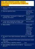 BIOL 1201 VINCENT LICATA - EXAM 3 QUESTIONS & ELABORATED COMPLETE SOLUTIONS