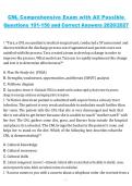 CNL Comprehensive Exam Questions 101&ndash;150 &lpar;2026&sol;2027&rpar; &ndash; Complete Set with Correct Answers Study Guide