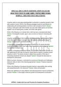SPECIAL EDUCATION CERTIFICATION EXAM 186 PRACTICE TEST FLASHCARDS &vert; TOP SCORES MADE SIMPLE &vert; TRUSTED TEST SOLUTIONS&excl;