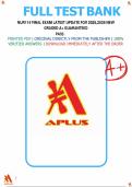 NUR114 FINAL EXAM LATEST UPDATE FOR 2025&comma;2026 NEW GRADED A&plus; GUARANTEED PASS