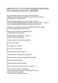 NRS 3016 ATI 1 & 2 & STUDY QUIZZES QUESTIONS WITH VERIFIED ACCURATE ANSWERS