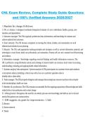 CNL Exam Review &lpar;2026&sol;2027&rpar; &ndash; Complete Study Guide Questions and 100&percnt; Verified Answers
