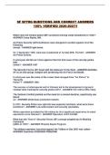 SF SFTRG QUESTIONS AND CORRECT ANSWERS 100&percnt; VERIFIED 2026-2027&excl;&excl;