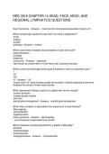 NRS 3016 CHAPTER 14 HEAD&comma; FACE&comma; NECK&comma; AND REGIONAL LYMPHATICS QUESTIONS