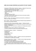 NRS 3016 EXAM VERIFIED ACCURATE STUDY GUIDE