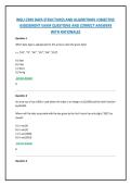 WGU C949 DATA STRUCTURES AND ALGORITHMS I OBJECTIVE ASSESSMENT EXAM QUESTIONS AND CORRECT ANSWERS WITH RATIONALES