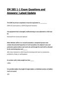 EM 385 1-1 Exam Questions and Answers&vert; Latest Update 2026&sol;2027