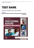 Professional Nursing&colon; Concepts & Challenges 10th Edition by Beth Black Test Bank &vert;ISBN&colon; 9780323776653&vert; Guide A&plus;