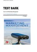 Marketing Management 4th Edition by Greg W&period; Marshall Test Bank &vert;ISBN&colon; 9781260381917&vert; Guide A&plus;