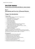 Financial Markets and Institutions 8th Edition by Anthony Saunders Solution Manual &vert;ISBN&colon; 9781260772401&vert; Guide A&plus;