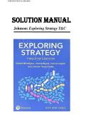 Exploring Strategy Text & Cases 12th Edition by Gerry Johnson Solution Manual &vert;ISBN&colon; 9781292282459&vert; Guide A&plus;