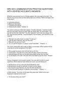 NRS 3016&colon; COMMUNICATION PRACTICE QUESTIONS  WITH VERIFIED ACCURATE ANSWERS