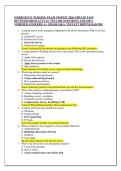 EMERGENCY NURSING EXAM NEWEST 2026 UPDATE FAST  REVIWED FROM ACTUAL TEST 200 QUESTIONS AND 100&percnt;  VERIFIED ANSWERS&vert; A&plus; GRADE Q&A &vert; INSTANT DOWNLOAD PDF