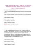 FEDERAL TAX ACCOUNTING &lpar;EXAM 1&rpar; &ndash; COMPLETE TEST QUESTIONS WITH VERIFIED ANSWERS &vert; TAXABLE INCOME&comma; ADJUSTMENTS&comma; CREDITS & FILING STATUS MASTERY