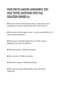 PNCB PNP-PC MASTER ASSESSMENT TEST 2026 TESTED QUESTIONS WITH FULL SOLUTION GRADED A&plus;