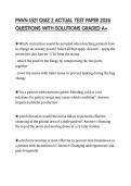 PNVN 1521 QUIZ 2 ACTUAL TEST PAPER 2026 QUESTIONS WITH SOLUTIONS GRADED A&plus;