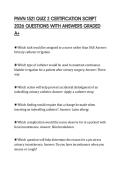 PNVN 1521 QUIZ 2 CERTIFICATION SCRIPT 2026 QUESTIONS WITH ANSWERS GRADED A&plus;