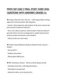 PNVN 1521 QUIZ 2 FINAL STUDY GUIDE 2026 QUESTIONS WITH ANSWERS GRADED A&plus;