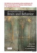 TEST BANK For An Introduction to Brain and Behavior&comma; 7th Edition by Bryan Kolb&comma; Ian Q&period; Whishaw&comma;&vert;&vert;ISBN&colon;  &lrm; 978-1319254384 &vert; Verified Chapters 1 - 16&comma; Complete Newest Version