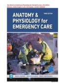 Test Bank for Anatomy & Physiology for Emergency Care 3rd Edition&comma; &lpar;Bryan Bledsoe&comma;&rpar;&comma; Chapter 1-20 All Chapters&period;pdf