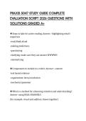 PRAXIS 5047 STUDY GUIDE COMPLETE EVALUATION SCRIPT 2026 QUESTIONS WITH SOLUTIONS GRADED A&plus;