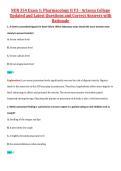 NUR 354 Exam 1&colon; Pharmacology II V1&comma; V2 & V3 &ndash; Arizona College of Nursing &ndash; Updated Questions&comma; Answers&comma; and Rationales Exam Package