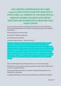 HESI COMPASS COMPREHENSIVE EXIT EXAM 2025&sol;2026 AND PRACTICE EXAM TEST BANK WITH A STUDY GUIDE &vert; ALL VERSIONS OF THE EXAM WITH ALL MODULES COVERED &vert; ACCURATE AND VERIFIED QUESTIONS AND ANSWERS FOR GUARANTEED PASS &vert; LATEST UPDATEHESI COMPASS COMPREHENSIVE E