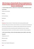 NUR 356 Exam 2&colon; Mental Health Theory & Application V1&comma; V2 & V3 &plus; 2024&ndash;2025 Updated Mental Health Exam &lpar;Arizona College&rpar; &ndash; Questions&comma; Answers&comma; and Rationales Package