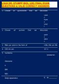 LSUA DR&period; STUMPF BIOL 1201 FINAL EXAM QUESTIONS & VALID CORRECT ANSWERS