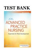 Advanced Practice Nursing Essentials for Role Development 5th Edition Test Bank &ndash; Lucille A&period; Joel 2026 Update