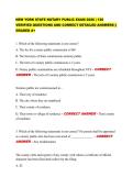 NEW YORK STATE NOTARY PUBLIC EXAM 2026 &vert; 120  VERIFIED QUESTIONS AND CORRECT DETAILED ANSWERS &vert;&vert;  GRADED A&plus; 