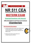 NR 511 CEA Midterm Exam &lpar;PDF&rpar; &vert; &lpar;2026&rpar; Differential Diagnosis &vert; Q&A