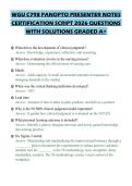 WGU C798 PANOPTO PRESENTER NOTES CERTIFICATION SCRIPT 2026 QUESTIONS WITH SOLUTIONS GRADED A&plus;