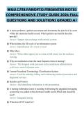 WGU C798 PANOPTO PRESENTER NOTES COMPREHENSIVE STUDY GUIDE 2026 FULL QUESTIONS AND SOLUTIONS GRADED A&plus;