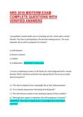 NRS 3016 MIDTERM EXAM COMPLETE QUESTIONS WITH VERIFIED ANSWERS
