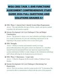 WGU C802 TASK 1&colon; EHR FUNCTIONS ASSESSMENT COMPREHENSIVE STUDY GUIDE 2026 FULL QUESTIONS AND SOLUTIONS GRADED A&plus;