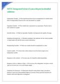 MTTC Integrated Science Exam with precise detailed solutions
